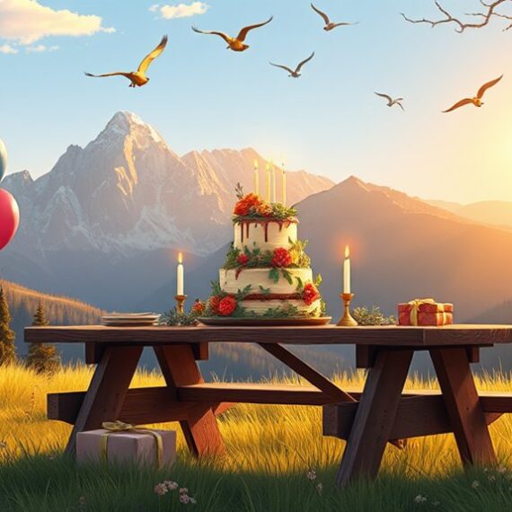 życzenia urodzinowe w górach