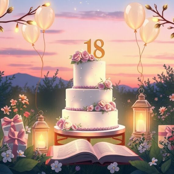unikatowa karta urodzinowa na 18. urodziny