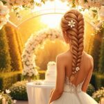 wyrazisty ślubny mohawk warkocz