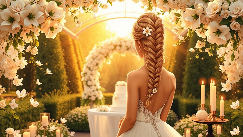 wyrazisty ślubny mohawk warkocz