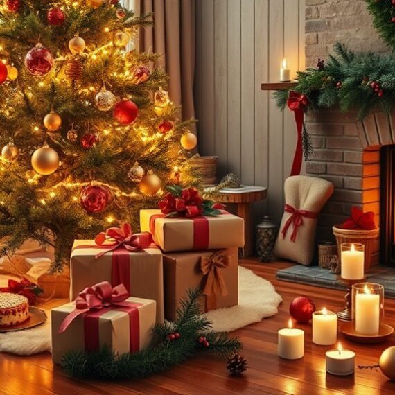 życzenia bożonarodzeniowe z drzewem