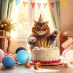 zabawne życzenia urodzinowe z motywem kota