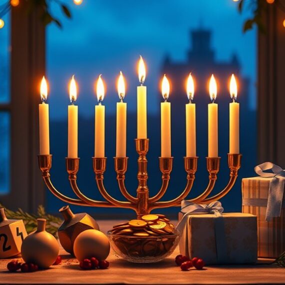 święto świec Hanukkah