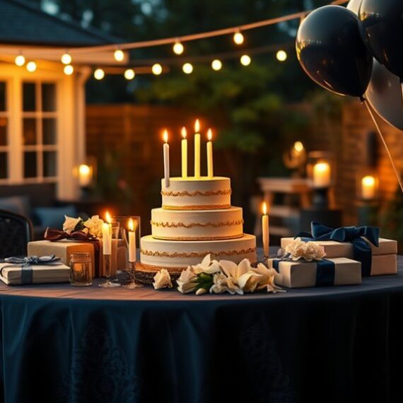 męski dojrzały celebracja kamieni milowych