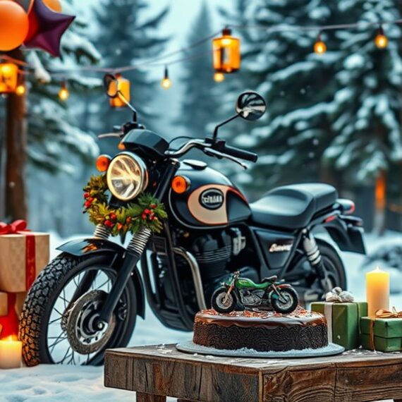 motocyklowe świąteczne pozdrowienia entuzjastów