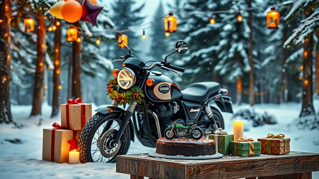 motocyklowe świąteczne pozdrowienia entuzjastów