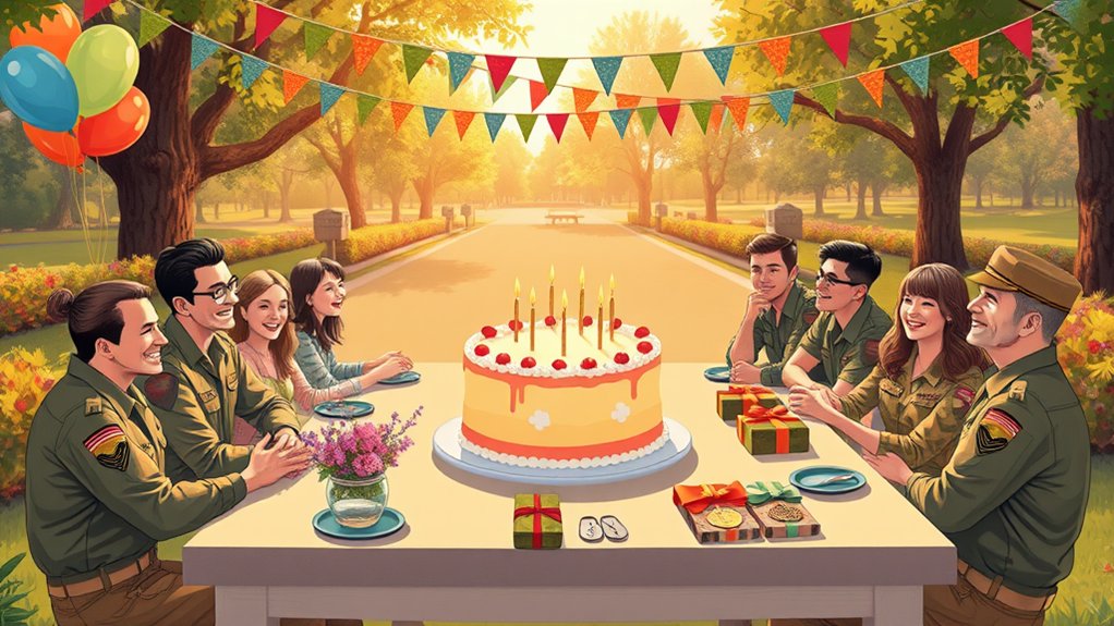 żołnierze z uśmiechem