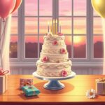 słodkie chwile urodzinowego tortu