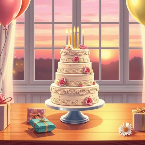 słodkie chwile urodzinowego tortu