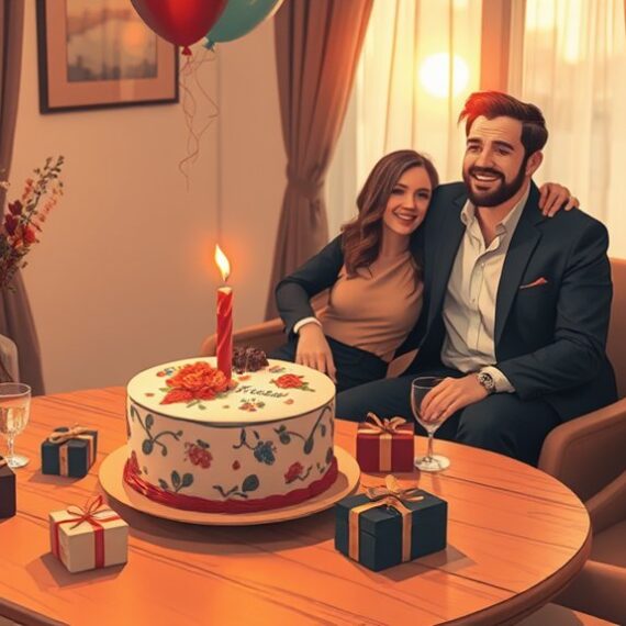 unikalne zdjęcia urodzinowe mężów