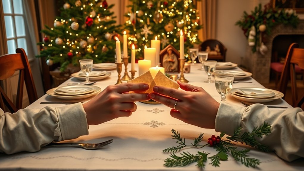 życzenia przy wigilijnym stole